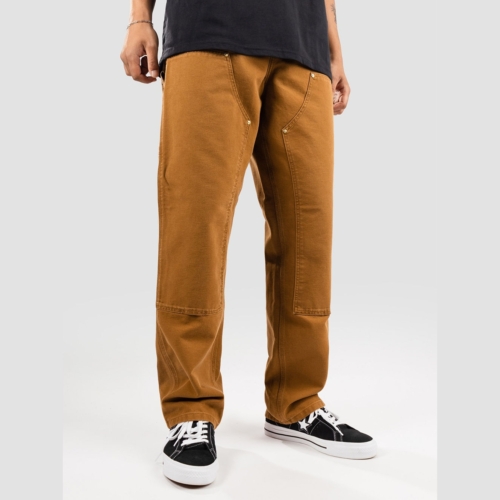 Carhartt Wip Double Knee Deep H Brown Aged Canvas Pantalon chino Homme