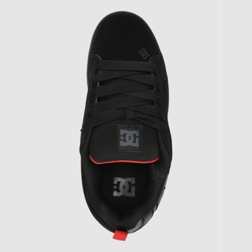 Dc Shoes Court Graffik SQ Black Grey Red Chaussures de skate Homme vue2