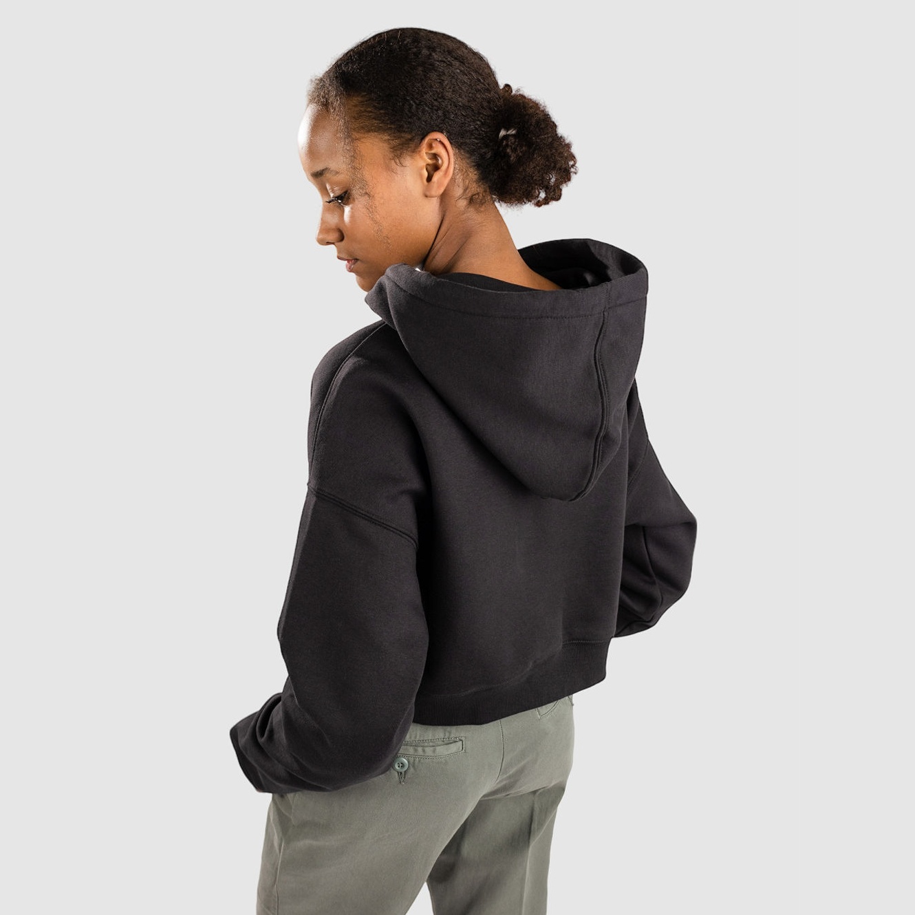 Dickies Oakport Cropped Black Sweat a capuche Femmes vue2