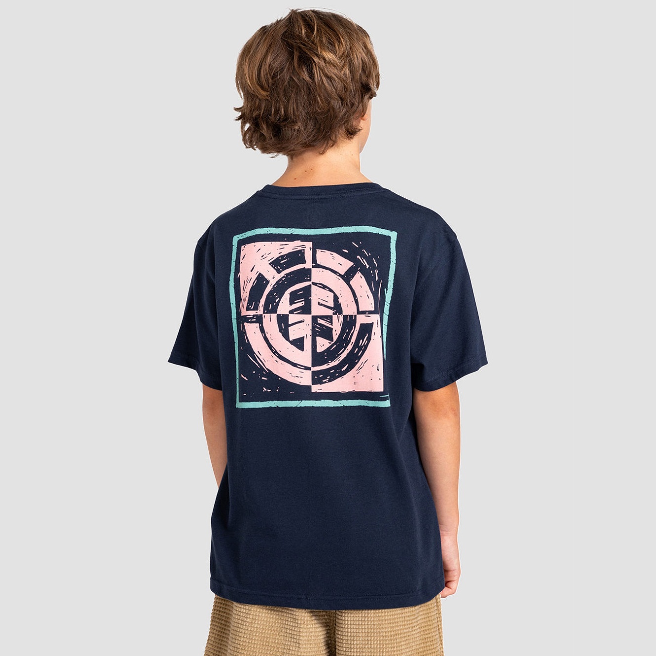 Element Block Eclipse Navy T shirt manches courtes Kids