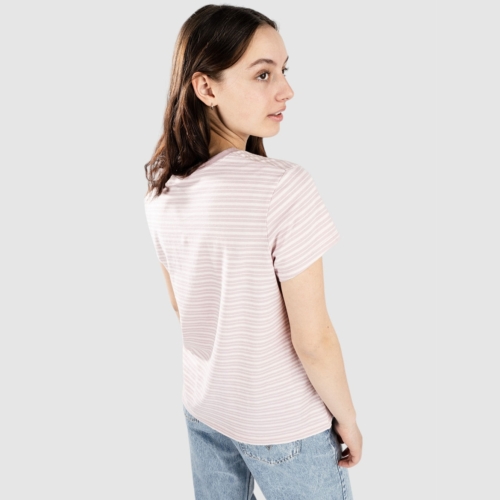 Levi s Perfect Tea Stripe Keepsake Lilac T shirt manches courtes Femmes vue2