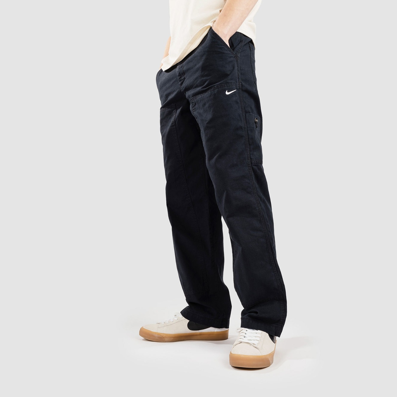 Nike Sb Double Panel Unlined Black White Pantalon chino Homme