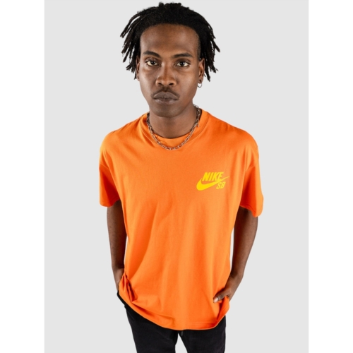 Nike Sb Logo Campfire Orange T shirt manches courtes Hommes et Femmes