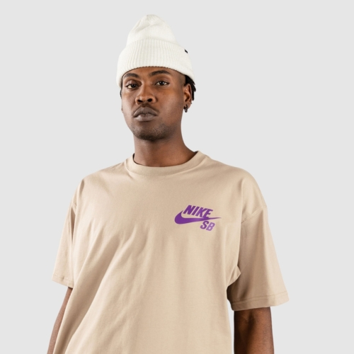 Nike Sb Logo Khaki T shirt manches courtes Hommes et Femmes