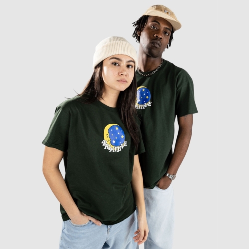Primitive Luna Forest Green T shirt manches courtes Streetwear