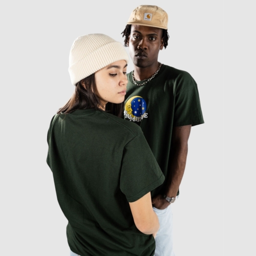 Primitive Luna Forest Green T shirt manches courtes Streetwear vue2