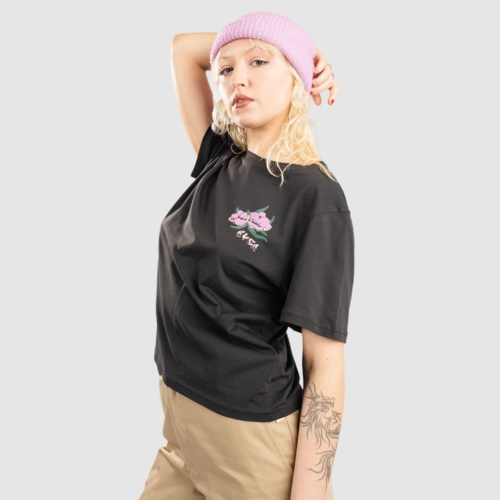 Rvca Wildflower Pirate Black T shirt manches courtes Femmes vue2