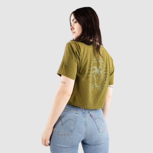 Santa Cruz Wonder Strip Crop Sea Kelp T shirt manches courtes Femmes