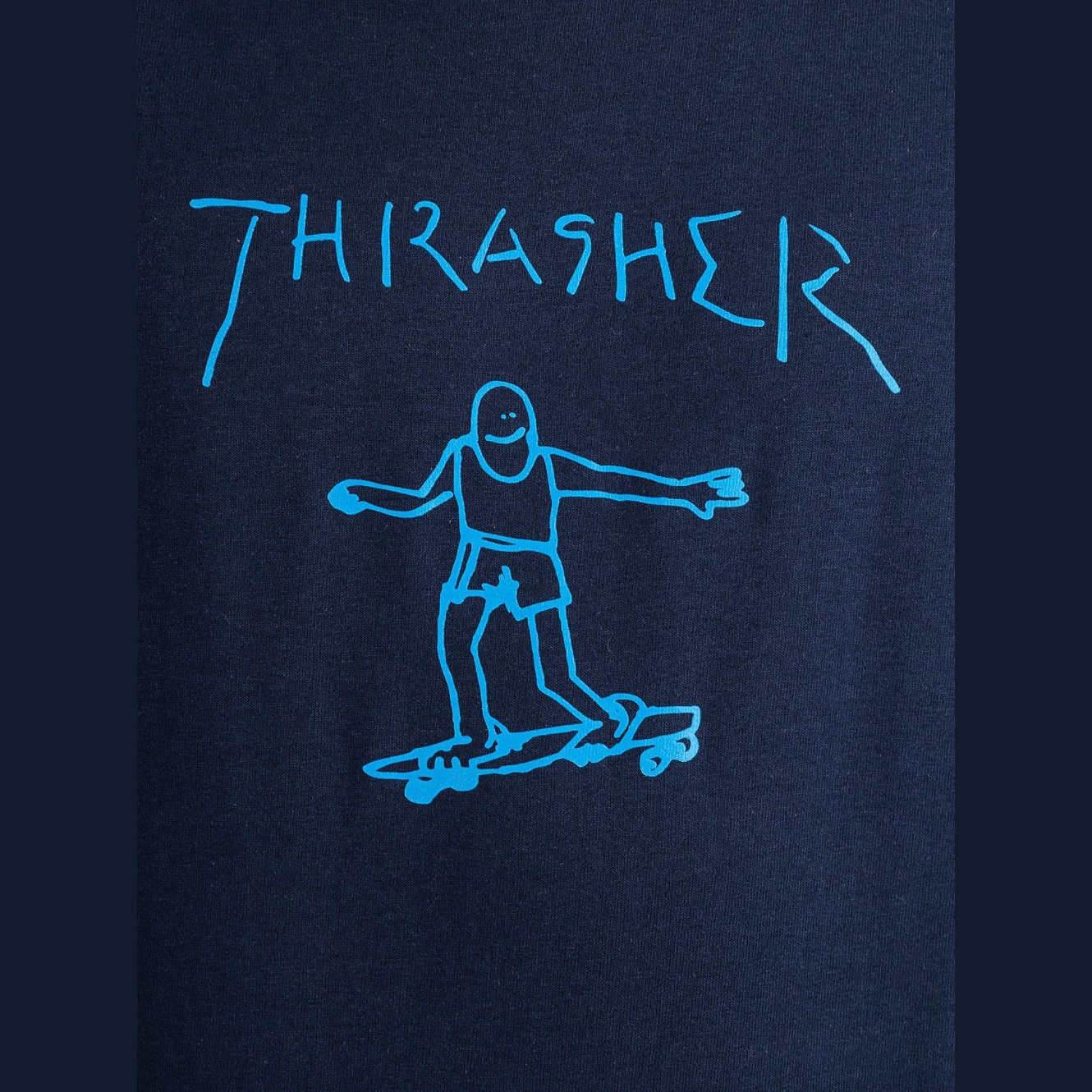 Thrasher Gonz Navy Lightblue T shirt manches courtes Streetwear vue2