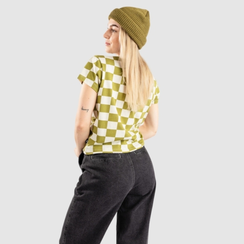 Vans Amstone Mini Green Olive T shirt manches courtes Femmes vue2