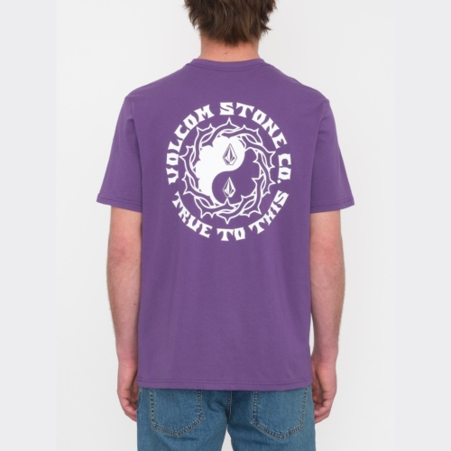 Volcom Counterbalance Deep Purple T shirt a manches courtes Homme