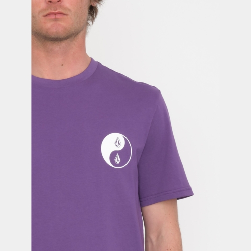 Volcom Counterbalance Deep Purple T shirt a manches courtes Homme vue2