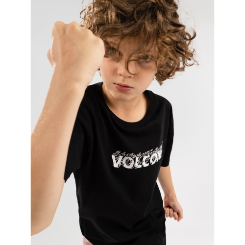 Volcom Firefight Black T shirt manches courtes Kids