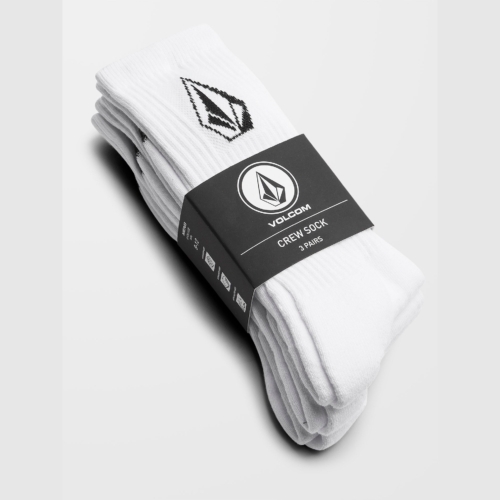 Volcom Full Stone White Pack Chaussettes 3 paires