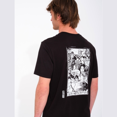 Volcom Maditi Black T shirt a manches courtes Homme