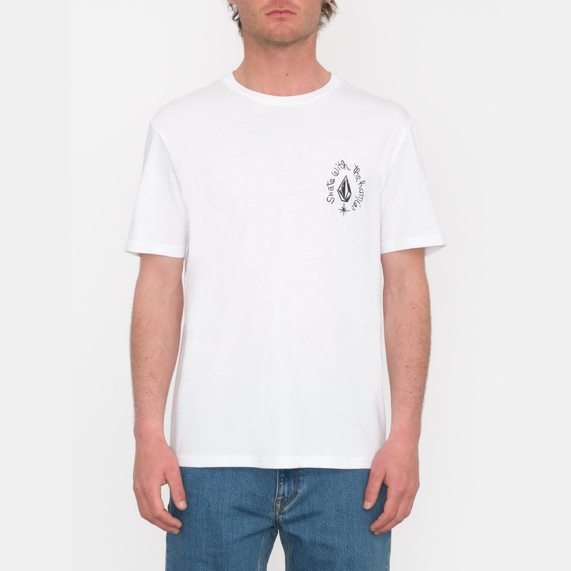 Volcom Maditi White T shirt a manches courtes Homme vue2