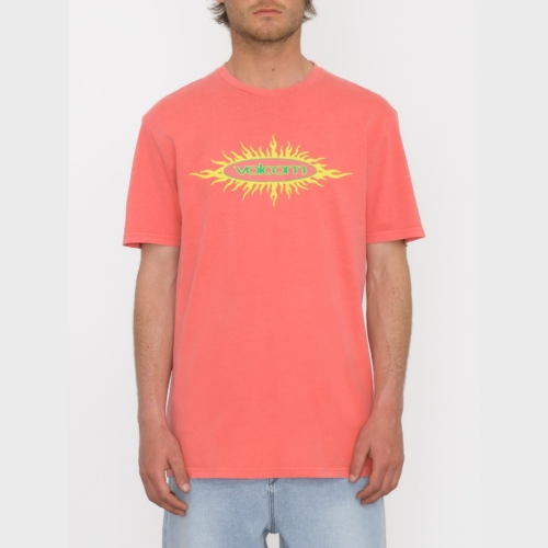 Volcom Nu Sun Pw Washed Ruby T shirt a manches courtes Homme