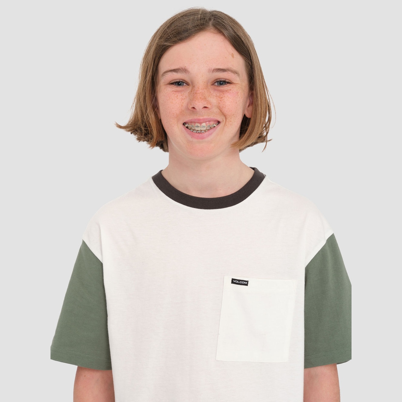 Volcom Overgrown Fir Green T shirt manches courtes Kids vue2