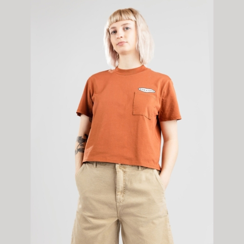 Volcom Pocket Dial Dark Clay T shirt manches courtes Femmes