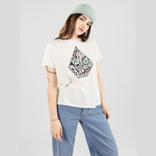 Volcom Radical Daze Star White T shirt manches courtes Femmes