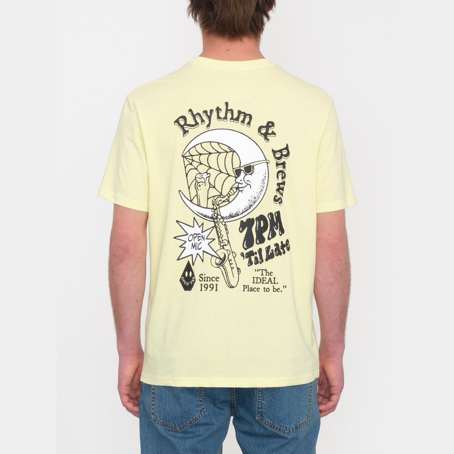 Volcom Rhythm 1991 Aura Yellow T shirt a manches courtes Homme