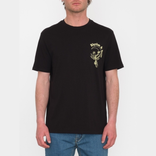 Volcom Rhythm 1991 Black T shirt a manches courtes Homme vue2