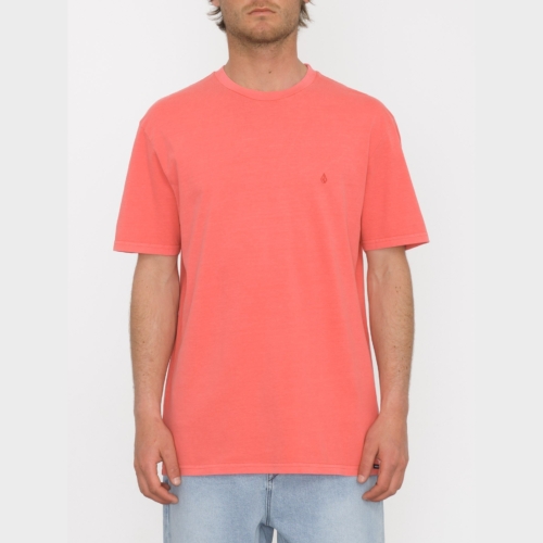 Volcom Solid Stone Washed Ruby T shirt a manches courtes Homme