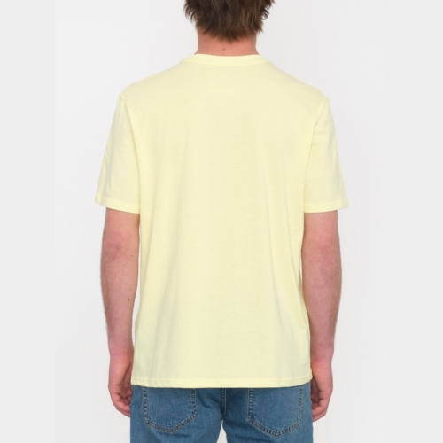 Volcom Stone Blanks Aura Yellow T shirt a manches courtes Homme vue2