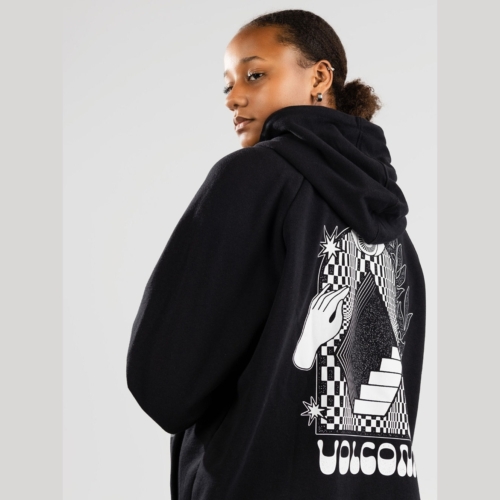 Volcom Truly Stoked Bf Black Sweat a capuche Femmes