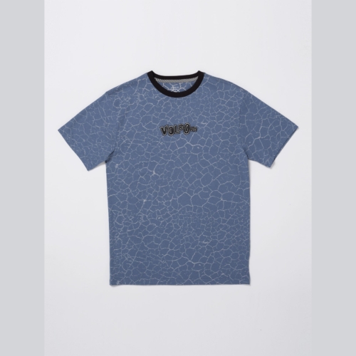 Volcom cracked Stone Blue T shirt a manches courtes Enfant