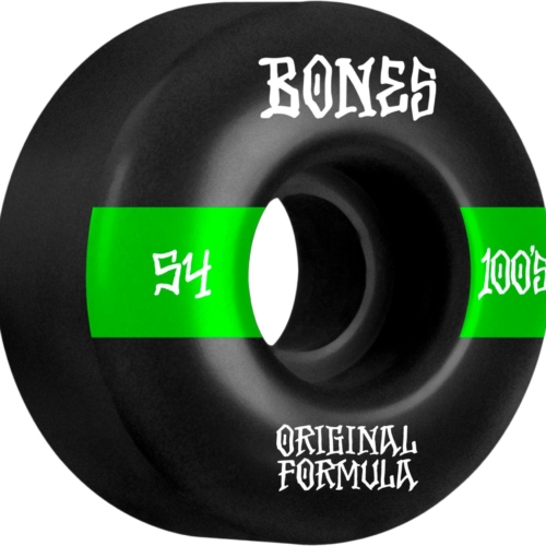 Bones 100 S V4 14 Black Wide 54mm Roues de skateboard 100a