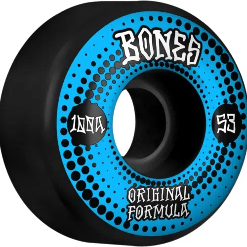 Bones 100 S V4 Original Wide Bk 53mm Roues de skateboard 100a