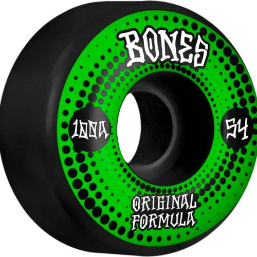 Bones 100 S V4 Original Wide Bk 54mm Roues de skateboard 100a