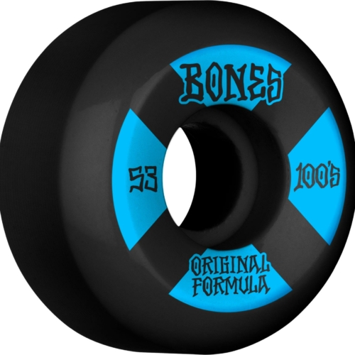 Bones 100 S V5 4 Black Sidecut 53mm Roues de skateboard 100a