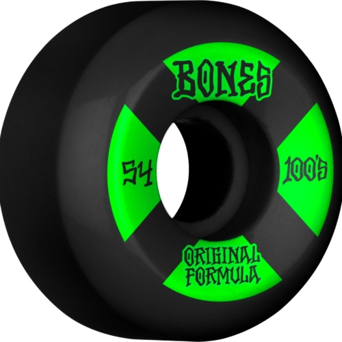 Bones 100 S V5 4 Black Sidecut 54mm Roues de skateboard 100a