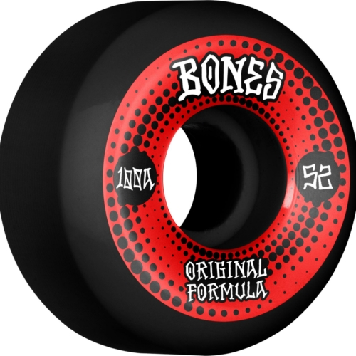 Bones 100 S V5 Original S Cut Bk 52mm Roues de skateboard 100a