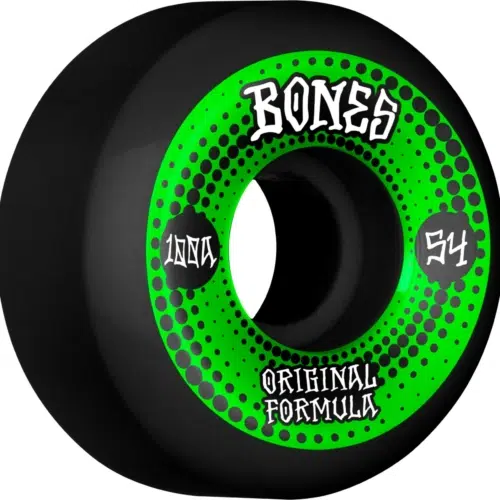 Bones 100 S V5 Original S Cut Bk 54mm Roues de skateboard 100a