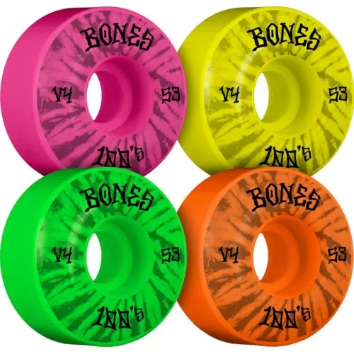 Bones V4 Party Pack 5 Assorted 53mm Roues de skateboard 100's vue