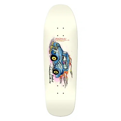 Krooked Sandoval Atittude Cream Deck Planche de skateboard 9 8