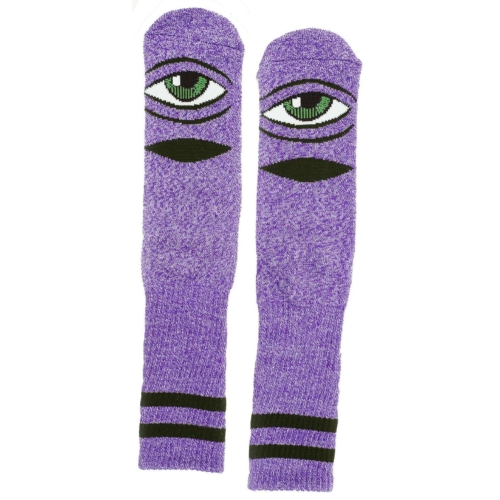 Paire de chaussettes Toy Machine Socks Heather Sect Eye Heather Purple