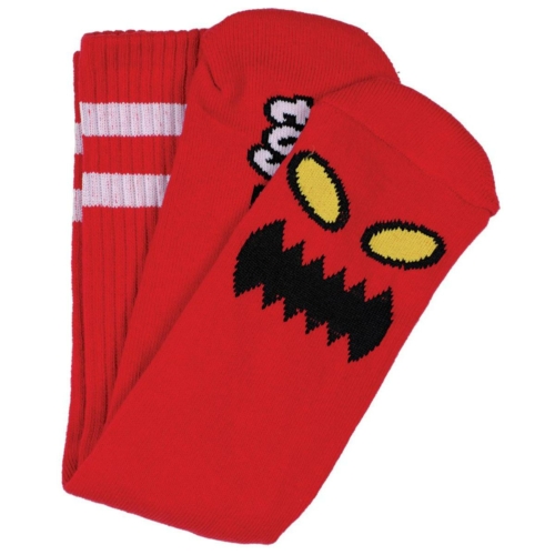 Paire de chaussettes Toy Machine Socks Monster Face Red