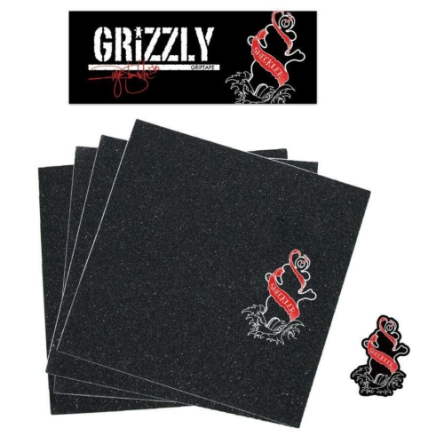 Plaque de Grip Grizzly Pro Sheckler Inked Red 9 X 33