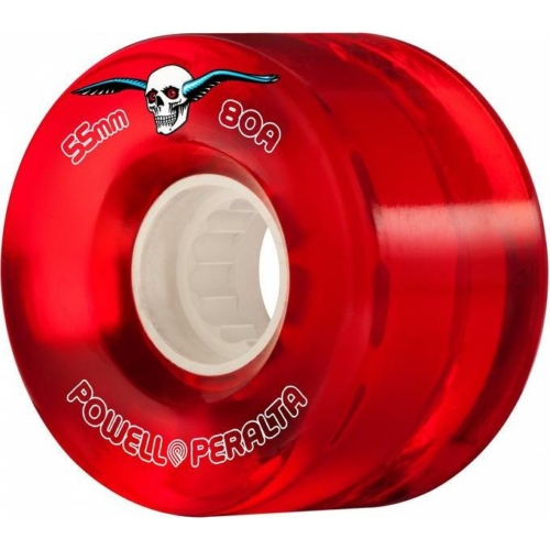 Powell Peralta Clear Red 55mm Roues de skateboard 80a vue
