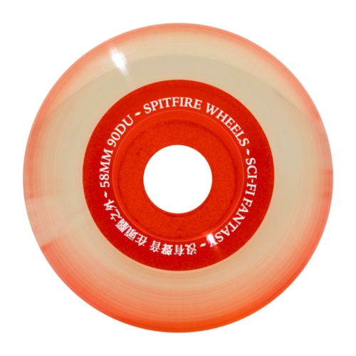 Spitfire Sapphires Sci Fi Clear Red 58mm Roues de skateboard 99a