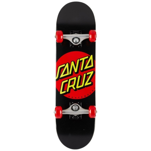 santa cruz mid classic dot skateboard complet 7 25