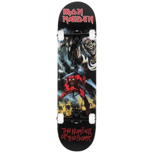 zero iron maiden number of the beast skateboard complet 8 0