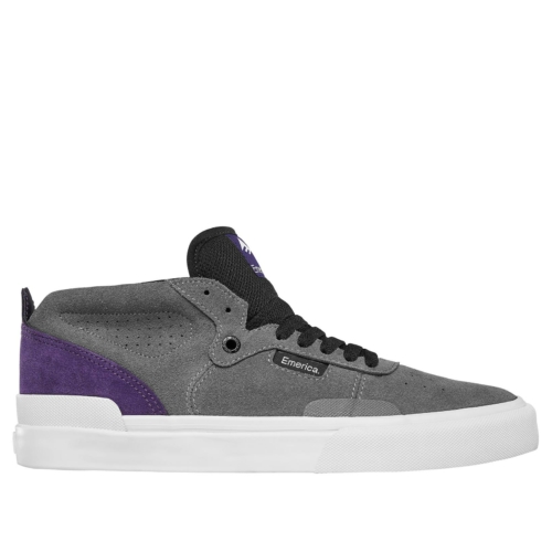 Emerica Pillar Grey Purple Skateshoes Gris