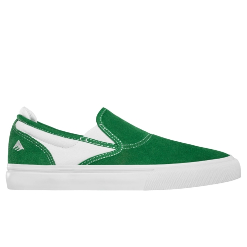 Emerica Wino G6 Slip On Green White Gum Skateshoes Vert