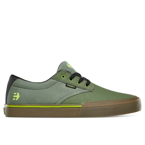 Etnies Jameson Vulc Bmx Green Gum Skateshoes Vert Gomme