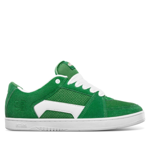 Etnies Mc Rap Lo Green White Skateshoes Vert Blanc